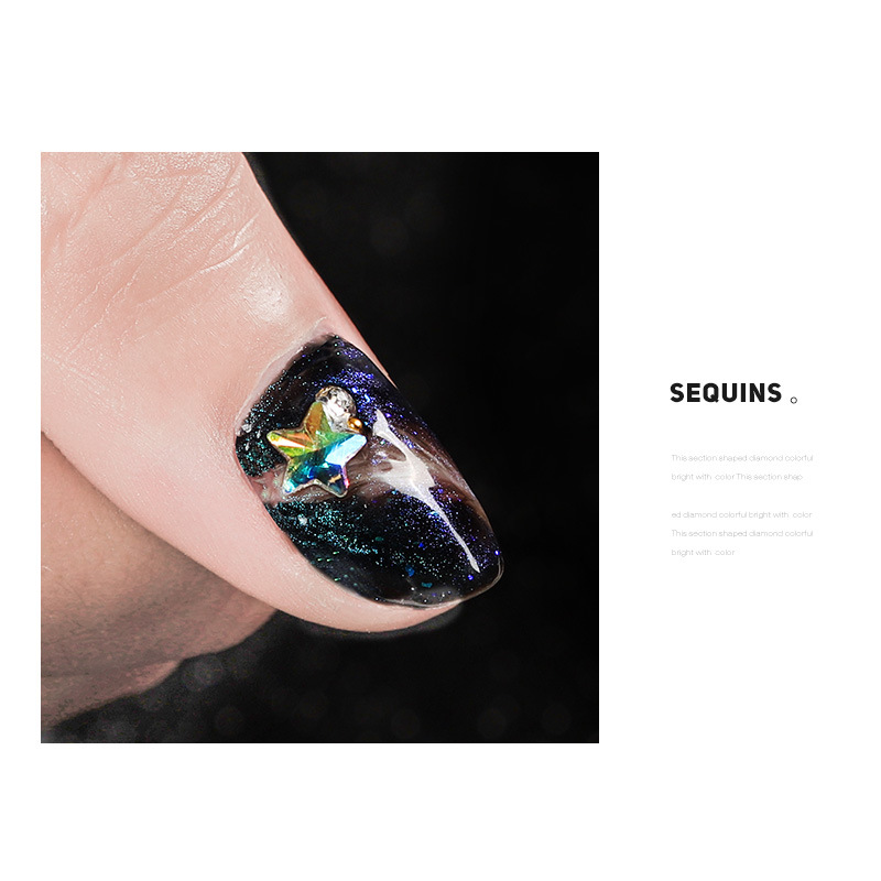 AB Color Star Nail Rhinestone
