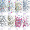 1440pcs AB Glass Flat Bottom Nail Rhinestone