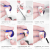 Flower Series Emboss 5D Nail Water Sticker