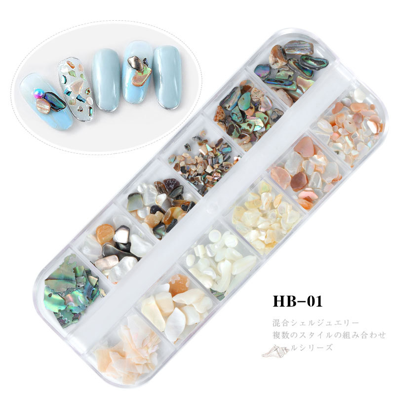 Natural Shellfish Abalone Nail Decoration