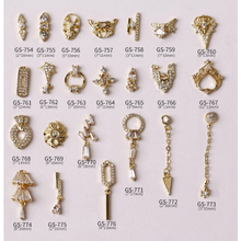 Nail Art Zircon Jewelry Real Gold Plating Nail Diamond Decorations Good Quality Not Fade