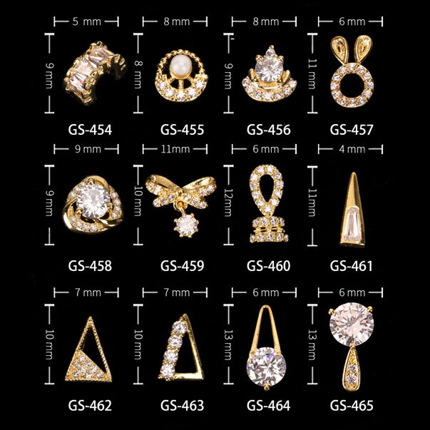 Japanese Nail Jewelry Accessories Nail Diamond Alloy Shiny Decoration