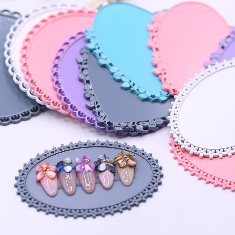 Metal Lace Design Nail Art Display Board