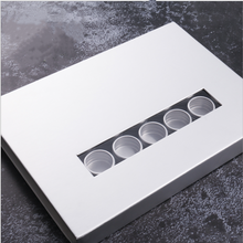 New Aluminum Jar With Clear Window Nail Decoration Accessories Storage Box Set