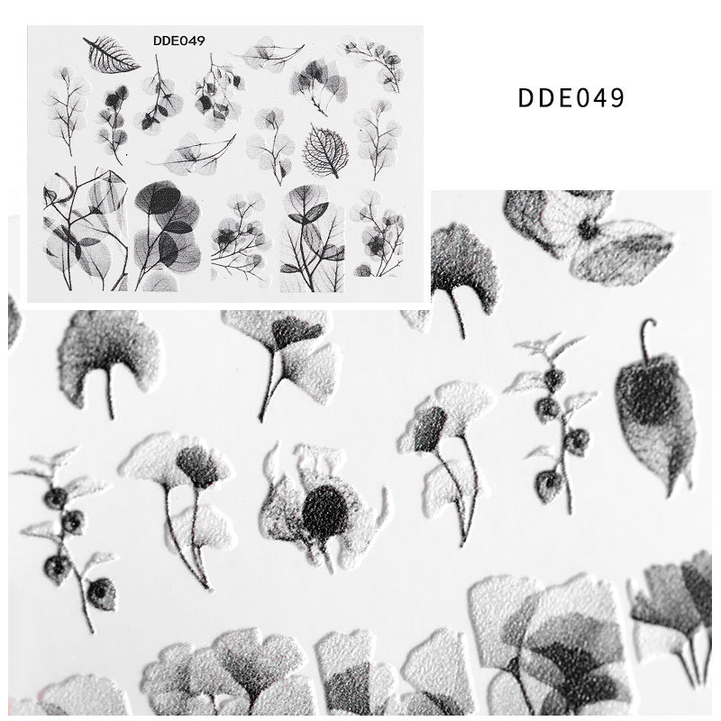 Emboss 5D Nail Water Sticker