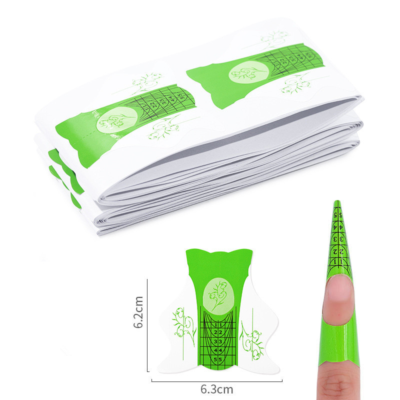 100pcs Nail Form Paper Holder
