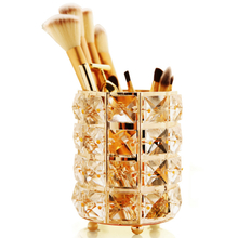 Metal Cosmetic Nail Brush Storage Box Table Storage Tool