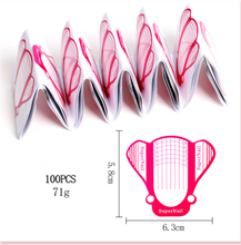 Nail Forms Acrylic Curve Nails Gel Nail Extension