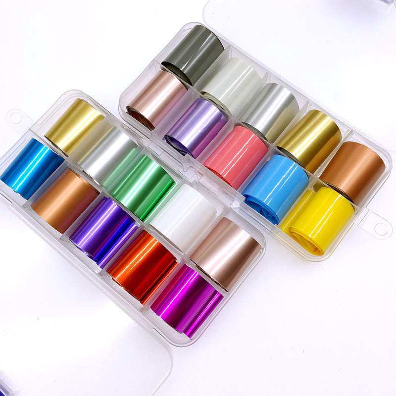 Matte 10 Colors Nail Foil Set