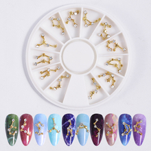 12 Constellation Series Nail Alloy Decoration