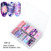 New Flower Nail Laser Transfer Foil Sticker