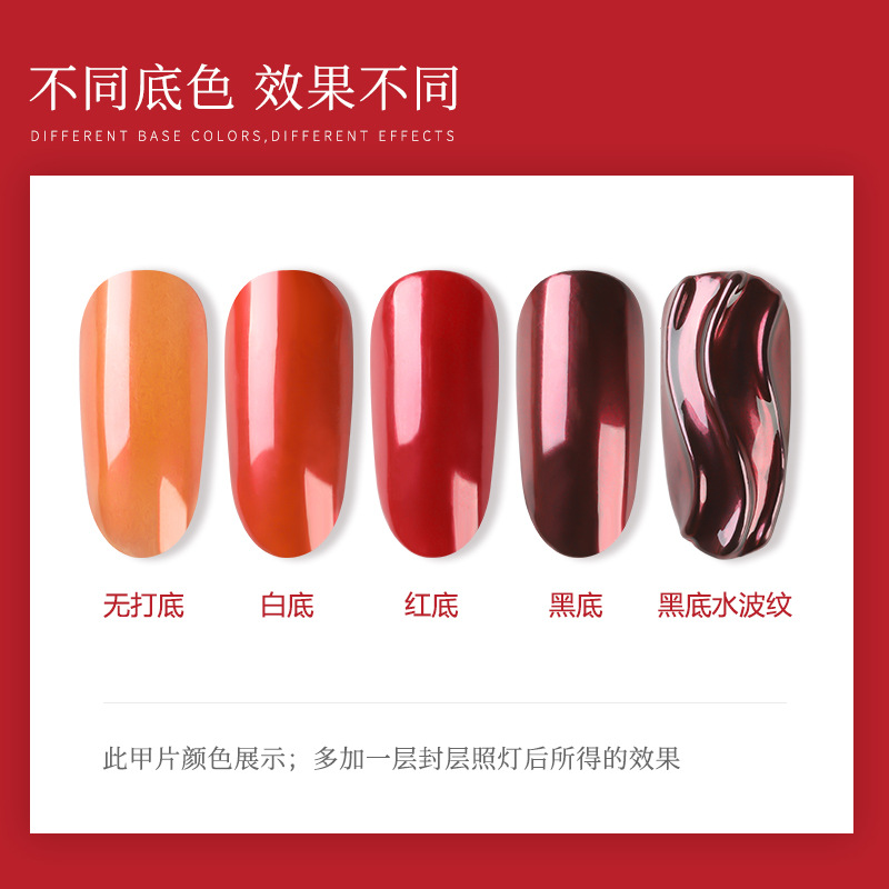 Classic Red Nail Mirror Powder