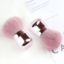 Rose Pink Nail Dust Brush with Soft Hair