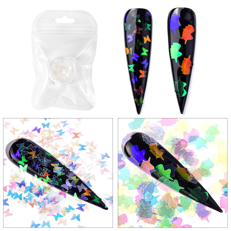Symphony Butterfly Unicorn Nail Sequins 