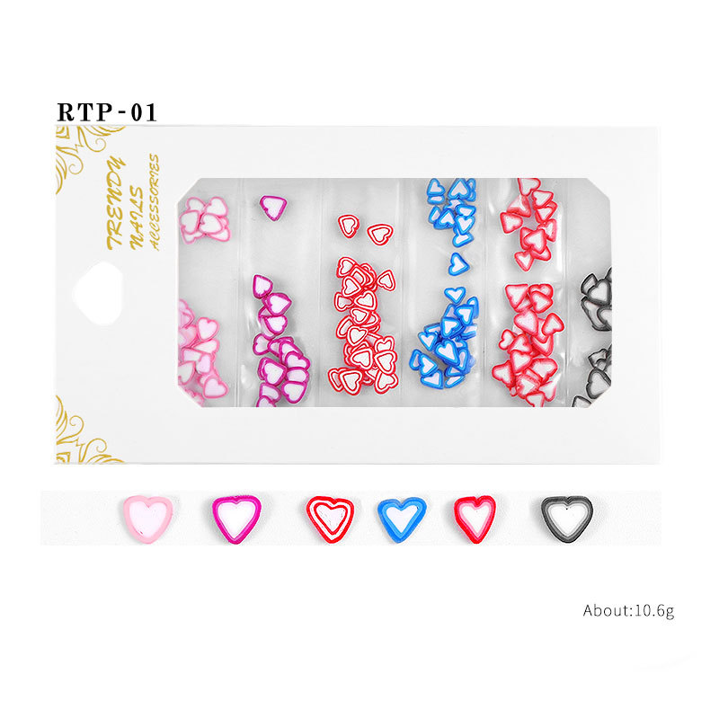 Different Design 3D Polymer Clay Nail Art Decorations