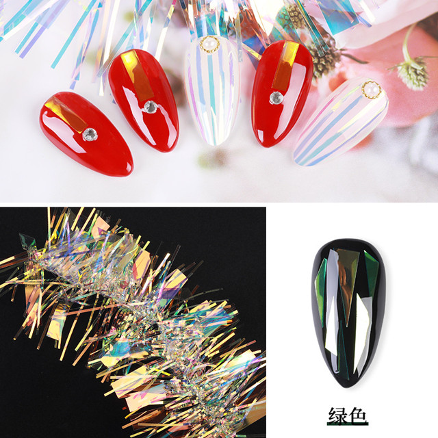 Nail Aurora Glass Paper Nail Decoration - Buy Nail Decoration, Nail 