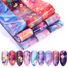 New Flower Nail Laser Transfer Foil Sticker